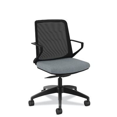 HON Cliq Polyester Swivel Task Chair, Black/Apex Basalt (HONCLQIMAPX25T)