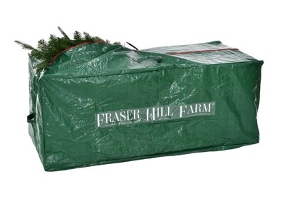 Fraser Hill Farm Holiday Heavy-Duty Storage Bag for Christmas Trees Up To 7.5 Feet, Green (FFSBTR056