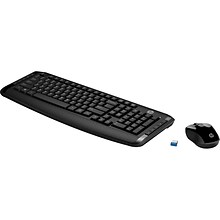 HP 300 Wireless Keyboard and Mouse Combo, Black (3ML04AA#ABL)