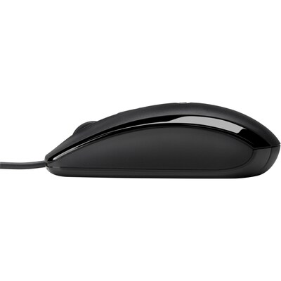 HP X500 Wired Ambidextrous Optical USB Mouse, Black (E5E76AA#ABA)