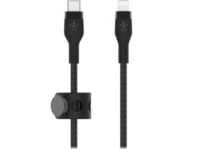 Belkin BOOST CHARGE PRO Flex Lightning to USB for iPhone/iPad, Black (CAA011bt2MBK)