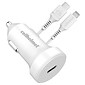 cellhelmet 20-Watt Single-USB Power Delivery Car Charger with USB-C to Lightning Round Cable, 3 Feet(CAR-PD-20W+R-LIGHT)