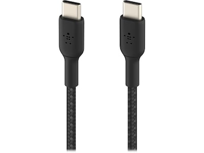 Belkin BOOST CHARGE 6.56' USB Type-C to Type-C Power Cable, Male to Male, Black (CAB004BT2MBK)