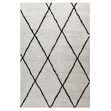 Flash Furniture Dana Collection Polyester 84 x 61.5 Rectangular Handmade Rug, Blue (RCRG1901657)