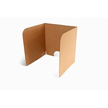 Classroom Products Foldable Cardboard Freestanding Privacy Shield, 20H x 20W, Kraft, 20/Box (2020