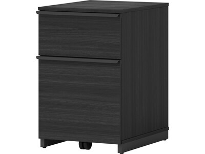 Thomasville Furniture Latimer 2-Drawer Vertical File Cabinet, Pedestal, Burnt Ash, 20.8"D (SPLS-LADF-TV)