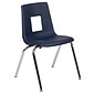 Flash Furniture Mickey Advantage Plastic/Steel Student Stacking Chair, Navy, 4/Pack (ADVSSC18NAVY)