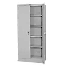 Tennsco® Deluxe Steel Storage Cabinet; Non-Assembled, 78Hx36Wx24D, Light Gray