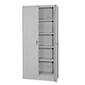 Tennsco® Deluxe Steel Storage Cabinet; Non-Assembled, 78Hx36Wx24D", Light Gray