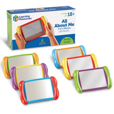 Learning Resources All About Me 4" x 6" 2 In 1 Mirror Set