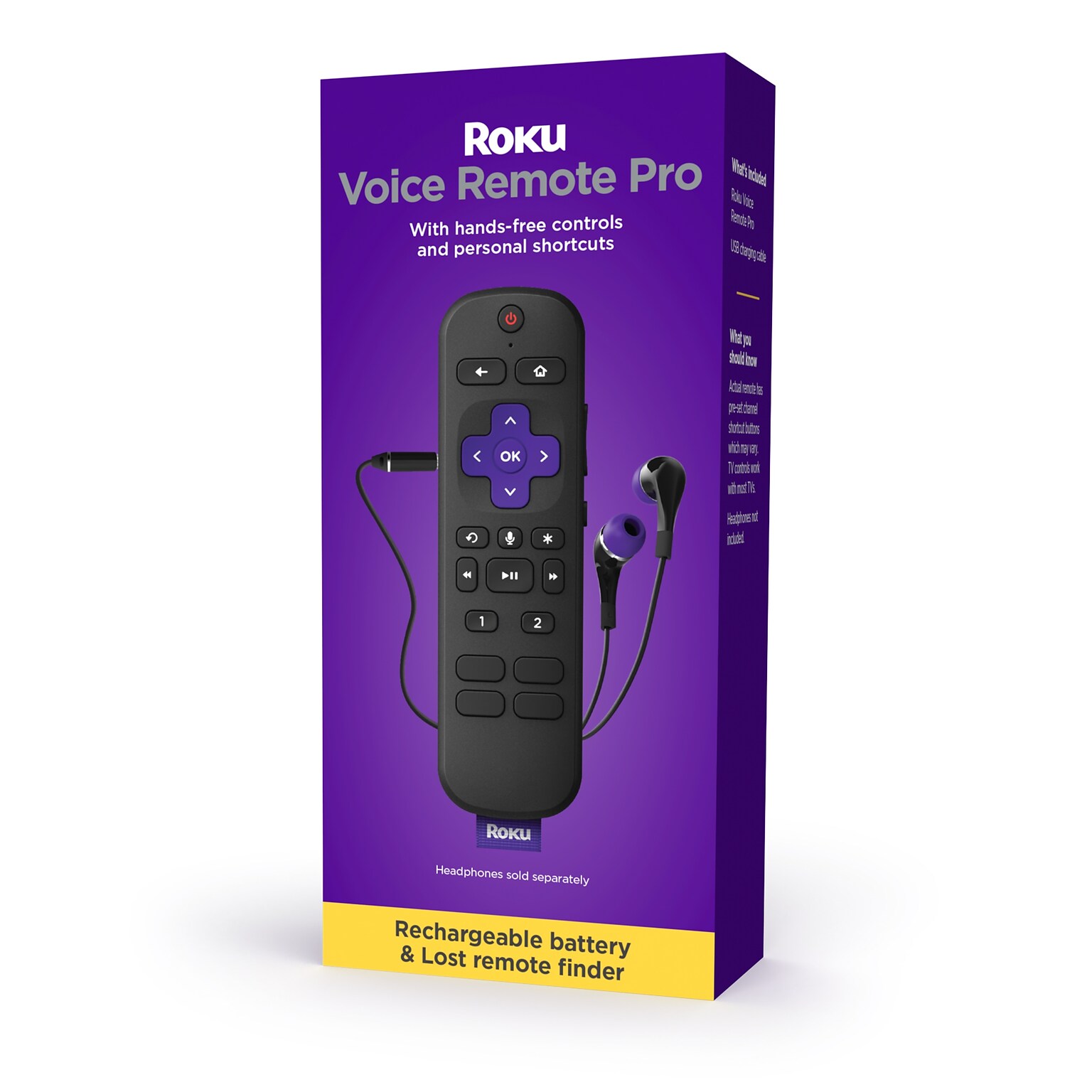 Roku Voice Remote Pro, Black (RCS01R)