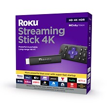 Roku Streaming Stick 4K, Black (3820R)