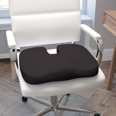 Flash Furniture Ergonomic Memory Foam Seat Cushion, Black (MRSC101BK)