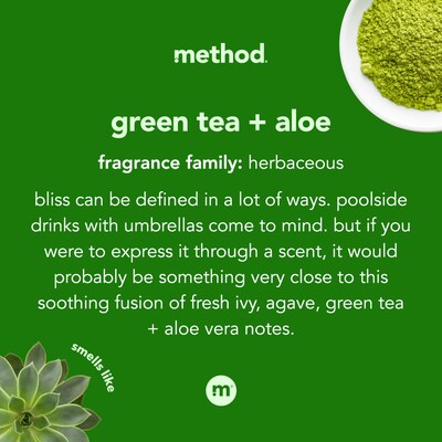 Method Foaming Hand Soap, Green Tea + Aloe, 10 oz. (00362)