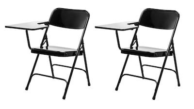 NPS 5210 Series Tablet Arm Folding Chair, Right-Handed, Black, 2/Pack (5210L/2)