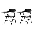 NPS 5210 Series Tablet Arm Folding Chair, Right-Handed, Black, 2/Pack (5210L/2)