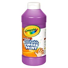 Crayola Washable Finger Paint, Violet, 16 oz. Bottle, Pack of 3 (BIN131640-3)