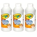 Crayola Washable Finger Paint, White, 16 oz. Bottle, Pack of 3 (BIN131653-3)