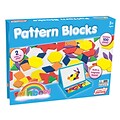 Junior Learning® Rainbow Pattern Blocks, Magnetic, Assorted Colors, 100 Pieces (JRL613)