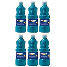 Prang® Ready-to-Use Tempera Paint, Turquoise, 16 oz. Bottle, Pack of 6 (DIX21619-6)