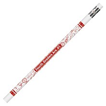 Moon Products Pencils 4th Graders Are #1, 12 Per Pack, 12 Packs (JRM7864B-12)