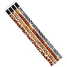 Musgrave Pencil Company Jungle Fever Assortment Pencils, #2 Lead, 12 Per Pack, 12 Packs (MUS1023D-12