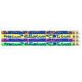 Musgrave Pencil Company Welcome To School Motivational Pencils, #2 Lead, 12 Per Pack, 12 Packs (MUS1