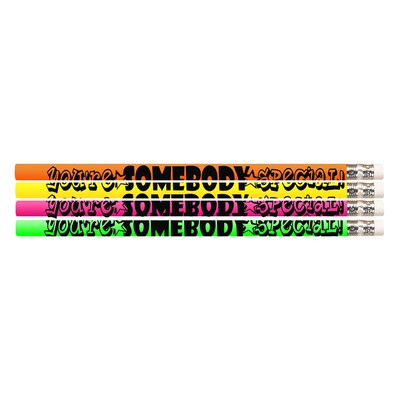 Musgrave Pencil Company Youre Somebody Special Motivational Pencils, #2 Lead, 12 Per Pack, 12 Packs
