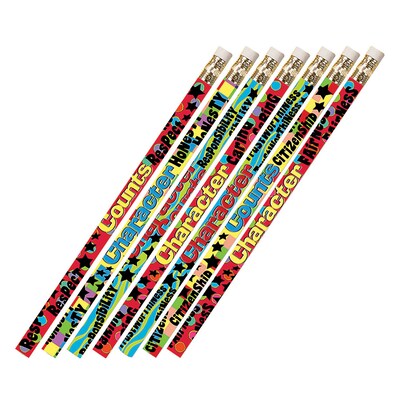 Musgrave Pencil Company Character Matters Pencils, 12 Per Pack, 12 Packs (MUS2420D-12)