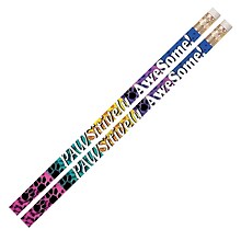 Musgrave Pencil Company Pawsitively Awesome Motivational Pencil, 12 Per Pack, 12 Packs (MUS2484D-12)