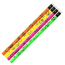 Musgrave Pencil Company Everyday Emojis Pencils, #2 Lead, 12 Per Pack, 12 Packs (MUS2557D-12)