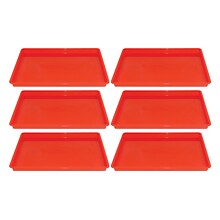 Romanoff Creativitray® Finger Paint Tray, 17.5 x12.5 x 1.25, Red, Pack of 6 (ROM36902-6)