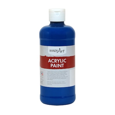 Handy Art Acrylic Paint, 16 oz, Ultra Blue, Pack of 3 (RPC101065-3)