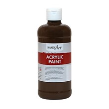 Handy Art Acrylic Paint, 16 oz, Burnt Umber, Pack of 3 (RPC101090-3)