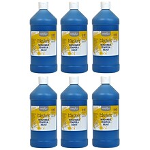 Handy Art Little Masters Washable Tempera Paint, Blue, 32 oz., Pack of 6 (RPC213730-6)