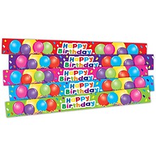 Teacher Created Resources Happy Birthday Balloons Slap Bracelets, 10 Per Pack, 6 Packs (TCR20666-6)