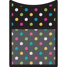 Teacher Created Resources Magnetic Storage Pocket, 5 x 7, Chalkboard Brights, Pack of 6 (TCR20770-