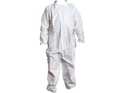 Unimed X-Large Coverall, White, 25/Carton (UCMC5281XL)