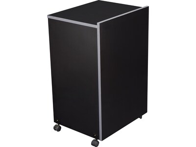 Oklahoma Sound 100 Series 33.75" Portable Lectern Base, Black/Charcoal (112-BK)