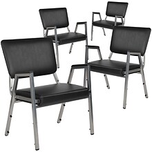 Flash Furniture Vinyl Bariatric Medical Chair, Black, Set of 4 (4XUDG60443672BV)