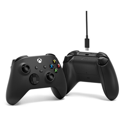Microsoft Xbox Wireless Controller + USB Type-C Cable Carbon Black (1V8-00001)