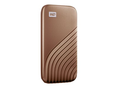 WD My Passport 1TB USB 3.2 External Solid-State Drive, Gold (WDBAGF0010BGD-WESN)