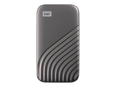 WD My Passport 500GB USB 3.2 External Solid State Drive, Grey (WDBAGF5000AGY)