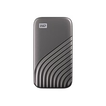 WD My Passport 500GB USB 3.2 External Solid State Drive, Grey (WDBAGF5000AGY)