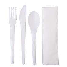 Eco-Products Plantware Cutlery Kit, White, 250/Pack (EP-S015)