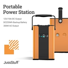 JussStuff Portable Powerstation 300W Black/org (OJN100039)