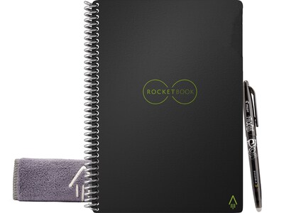 Rocketbook Core Professional Notebooks, 6 x 8.8, College Ruled, 18 Sheets, Black (EVR2-E-RC-A-FR)