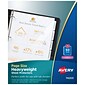 Avery Page Size Heavyweight Sheet Protectors, 8.5" x 11", Diamond Clear, 50/Box (74203)