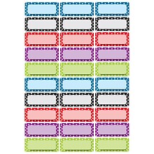 Ashley Productions Die-Cut Magnetic Color Dots Nameplates, Assorted Colors, 2.5 x 1, 30 Per Pack,