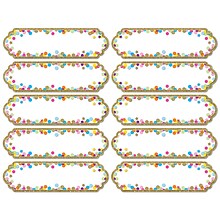 Ashley Productions® Die-Cut Magnetic Confetti Nameplates, 2.25 x 4, 10 Per Pack, 6 Packs (ASH18101